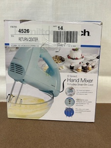 lot 260 image: Hamilton Beach 6-Speed Hand Mixer with Snap-On Case