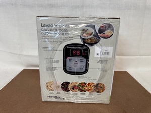 lot 261 image: Hamilton Beach 8-Cup Rice Cooker and Steamer with Rice Rinse Basket