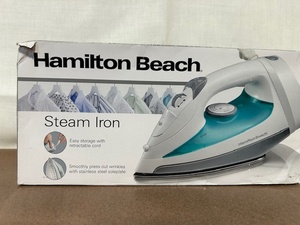 lot 270 image: Hamilton Beach Steam Iron with Stainless Steel Soleplate