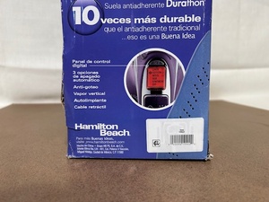 lot 272 image: Hamilton Beach Durathon Nonstick Steam Iron with Retractable Cord