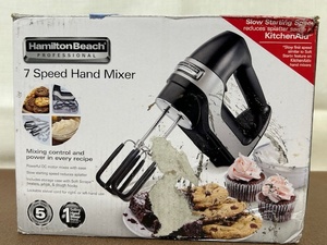 lot 280 image: Hamilton Beach Professional 7 Speed Hand Mixer with Accessories