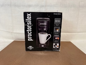 lot 293 image: Proctor Silex Single-Serve Coffee Maker in Box