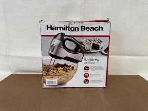 lot 297 image: Hamilton Beach Hand Mixer with Attachments, Open Box