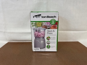 lot 301 image: Hamilton Beach Stack & Press 3-Cup Food Chopper in Box