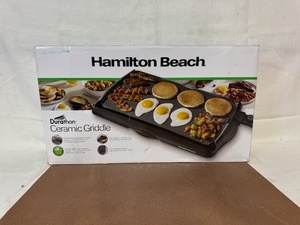 lot 307 image: Hamilton Beach Durathon Ceramic Griddle in Box