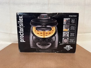 lot 320 image: Proctor Silex Belgian Waffle Maker in Box
