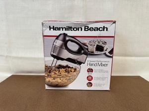 lot 324 image: Hamilton Beach 6 Speed Performance Hand Mixer in Box