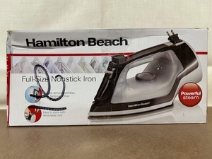 lot 333 image: Hamilton Beach Full-Size Nonstick Steam Iron with Retractable Cord