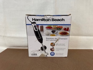 lot 344 image: Hamilton Beach 2-Speed Immersion Hand Blender with Attachments