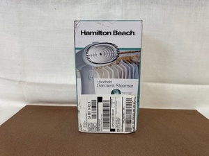 lot 350 image: Hamilton Beach Handheld Garment Steamer in Open Box
