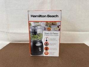 lot 362 image: Hamilton Beach Stack & Press 2 Speed Food Chopper 350 Watt Sealed