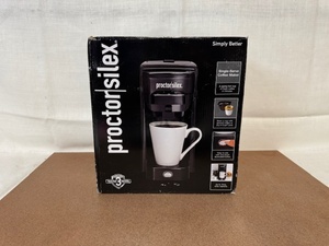 lot 365 image: Proctor Silex Single-Serve Coffee Maker in Box