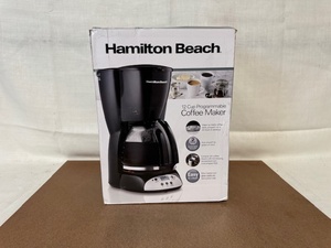lot 387 image: Hamilton Beach 12 Cup Programmable Coffee Maker in Box