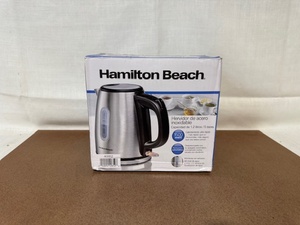 lot 389 image: Hamilton Beach Stainless Steel Electric Kettle 1.2L Sealed Box