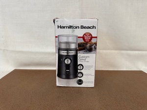 lot 397 image: Hamilton Beach Custom Grind Coffee Grinder in Box