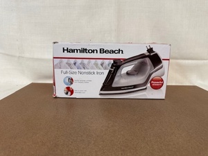 lot 401 image: Hamilton Beach Full-Size Nonstick Iron in Open Box