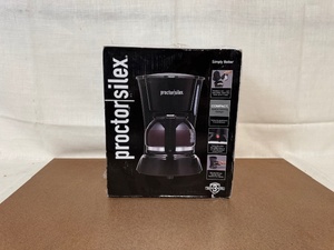 lot 402 image: Proctor Silex 5-Cup Compact Coffee Maker Sealed Box