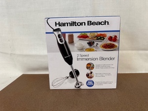 lot 403 image: Hamilton Beach 2 Speed Immersion Blender with Whisk Attachment