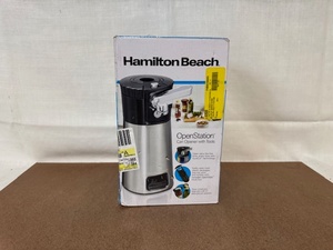 lot 404 image: Hamilton Beach OpenStation Electric Can Opener in Box