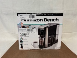 lot 406 image: Hamilton Beach FlexBrew 2-in-1 Coffee Maker in Box