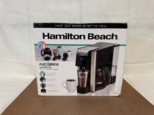 lot 411 image: Hamilton Beach FlexBrew Advanced 2-in-1 Coffee Maker in Open Box