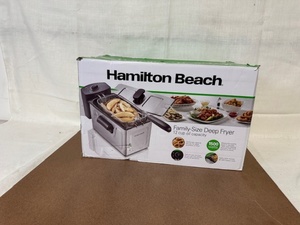 lot 414 image: Hamilton Beach Family-Size Deep Fryer 12 Cup Capacity 1500W