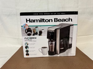 lot 418 image: Hamilton Beach FlexBrew Advanced 2-in-1 Coffee Maker in Open Box