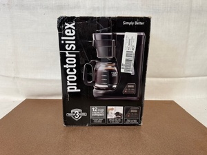 lot 419 image: Proctor Silex 12 Cup Coffee Maker in Box
