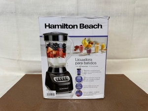 lot 421 image: Hamilton Beach Smoothie Blender 44oz 12 Function Black