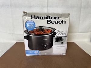 lot 443 image: Hamilton Beach 3 Quart Slow Cooker with Glass Lid