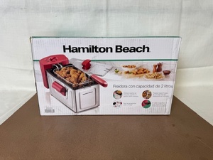 lot 444 image: Hamilton Beach 8 Cup Deep Fryer 2 Liter Capacity