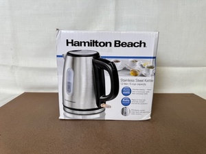 lot 447 image: Hamilton Beach Stainless Steel Kettle 1.2L 1500W Not Sealed Box