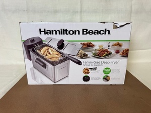 lot 457 image: Hamilton Beach Family-Size Deep Fryer 12 Cup Capacity