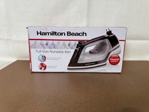 lot 462 image: Hamilton Beach Full-Size Nonstick Iron in Open Box