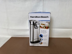lot 477 image: Hamilton Beach Stainless Steel SureCut Can Opener in Open Box