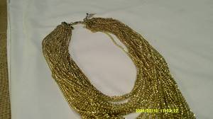 lot 108 image: Golden Chain Necklace & Golden Earrings