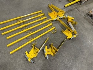 lot 68 image: Roof Bracket Guard Rail System (6 Sets)