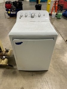 lot 72 image: GE Gas Dryer. Model GTD42GASJ2WW. Serial DT820945C
