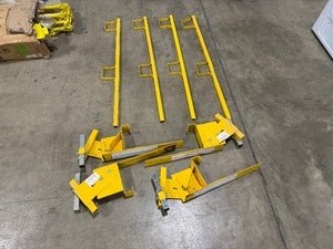 lot 54 image: Roof Bracket Guard Rail System (4 Sets)