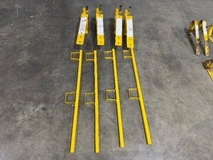 lot 58 image: Roof Bracket Guard Rail System (4 Sets)