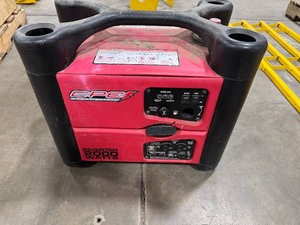 lot 63 image: Gas Generator. Champion Power Equipment. Model 73508I. Serial 11Jul0100555. Pulls Over. Unable to test.