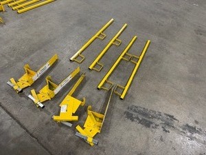 lot 64 image: Roof Bracket Guard Rail System (4 Sets)
