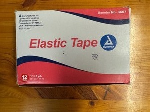 lot 99 image: Dynarex Elastic Tape. Four Boxes. 12 Rolls per Box.