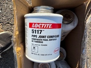lot 144 image: Loctite 5117 Pro Joint Compound. 1 Box includes Twelve 16 oz Containers