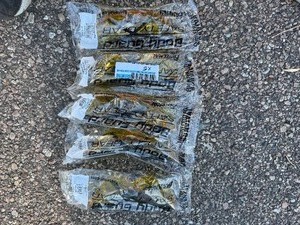 lot 112 image: Five Pair Body Guard Safety Glasses Fastenal G8 Black Frame, Amber Hard Coat