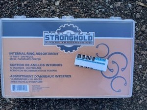 lot 116 image: Stronghold Power Transmission Internal Ring Assortment 12 sizes, 200 pieces