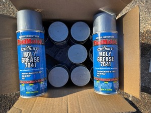 lot 108 image: Moly Grease 7041 (12 11 oz Cans)