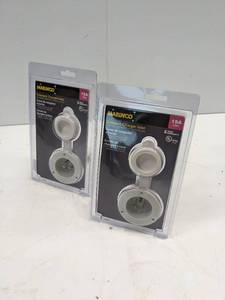lot 7 image: LOT OF TWO MARINCO ONBOARD CHARGER INLETS