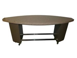 lot 11 image: Rolling Table with Granite Top