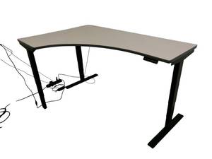 lot 79 image: Power Sit Stand Adjustable Desk Right Return